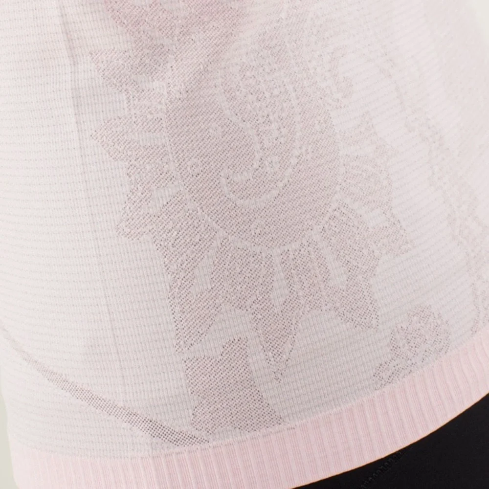lululemon Run Swiftly Tech Racerback *Paisley‎ Heathered Pretty Pink Sz 4